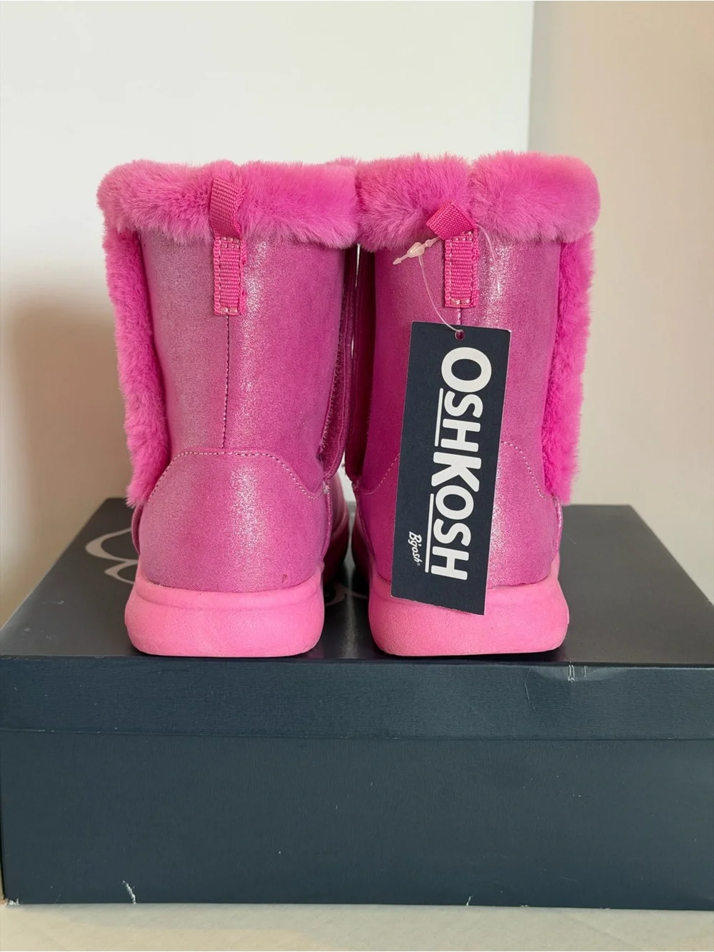 OshKosh B'gosh Pink Faux-Fur Boots